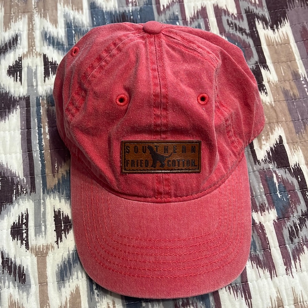 Pinkish-red Southern Fried Cotton Cap